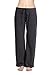 CYZ Women's Basic Stretch Cotton Knit Pajama Sleep Lounge Pants-Charcoal-M