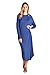 82 Days Women'S Rayon Span Round Hem Jersey Dress With Side Pockets - Solid