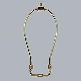 ONEPRE 7 Inch Heavy Duty Lamp Harp Fitter For Lamp Shades, Antique Polished Brass,Gold Color, More Sizes Available