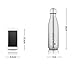 T-TOPER Insulated Double Wall Vacuum Stainless Steel Cola Shaped Water Bottle, 17 oz (silver)