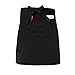 Foxnovo Proffesional Unisex Women Men Kitchen Waiter Apron with Double Pockets (Black)