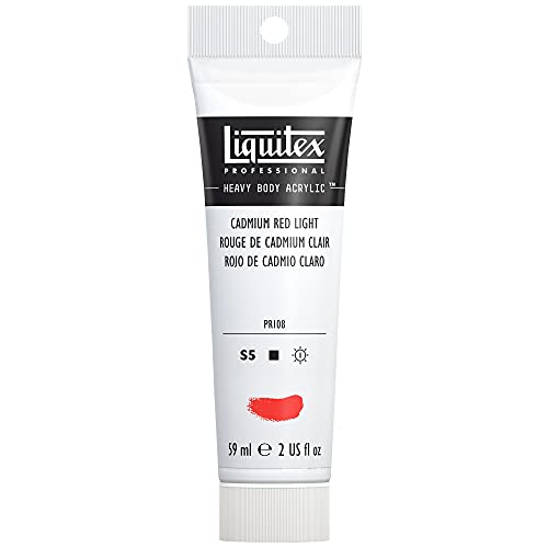 Liquitex Professional Heavy Body Acrylic Paint, Cadmium Red Light, 59 ml Tube