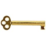 KY-6 BRASS PLATED STEEL SKELETON KEY