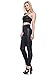 J2 LOVE Women's Faux Leather Side Inset Scuba Legging