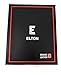 E Elton Men's Genuine Lambskin Soft Leather Hipster Bifold Wallet Black