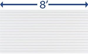 Case of 2 New Retails White EQ Horizontal Slatwall Panels 4' x 8'