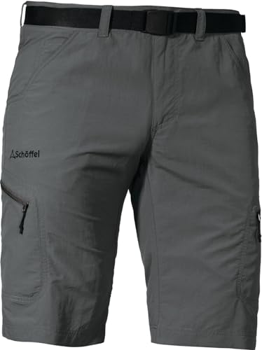 Schöffel Pantaloncini Silvaplana2 Trekking Versatili con Cintura separata, Pantaloni per attività all'aperto con pratiche Tasche, Asfalto, 58 Uomo