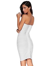 Vestido ajustado sin tirantes de mujer Meilun Vestido ajustado de cóctel