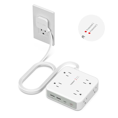 TESSAN Dual Surge Protector Power Strip