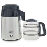 Best-In-Class Stainless Steel Water Distiller with Glass Carafe, Glass Nozzle Insert and Most Effective VOC Removal