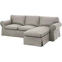 Sale The Heavy Cotton Ektorp Loveseat With Chaise Lounge Cover