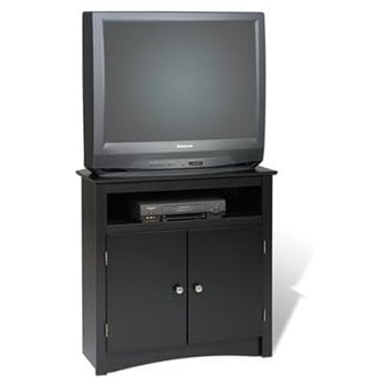 Amazon.com: Tall 32" Black Corner TV Stand for Flat Screen ...