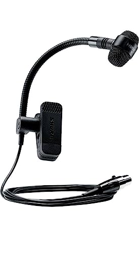 Shure PGA98H Condenser Microphone - with Cardioid Pick-up Pattern,Condenser Gooseneck Instrument Microphone with 15' XLR-XLR Cable (PGA98H-XLR)