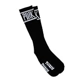 Victoria's Secret PINK PINK LOGO Knee Socks Fits 5.5-9.5 JET BLACK