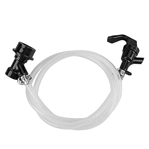 SEAFRONT 50/100cm Bierlijn met Party Picknick Tap en Ball Lock Koppeling voor Bier Keg Transparant