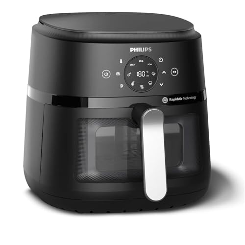 Philips Airfryer Serie 2000 – Friggitrice 6,2L Con Finestrella di cottura, RapidAir, 13 Modalità di Cottura, 90% di Grassi in Meno, Facile da Pulire, Touchscreen, Risparmio Energetico (NA230/00)
