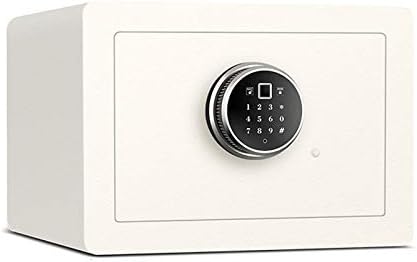セーフティボックス セキュリティ生体認証セキュリティボックススチールデポジットボックスキーパッドロック貯金箱ホームオフィスホテルのお金 宝石 パスポートを保護 白 Actually Cosme Com