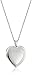 Sterling Silver Heart Millgrain-Edge Locket Necklace, 18