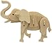 DIY 3D Wooden Animal Puzzles | Set of 6 | Bull, Butterfly, Cobra, Dinosaur, Elephant, Spider