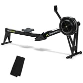 Concept2 RowErg Model E Indoor Rowing Machine with Tall Legs - PM5 Monitor, Device Holder, Adjustable Air Resistance, Easy Storage with FitXion Sweat Towel