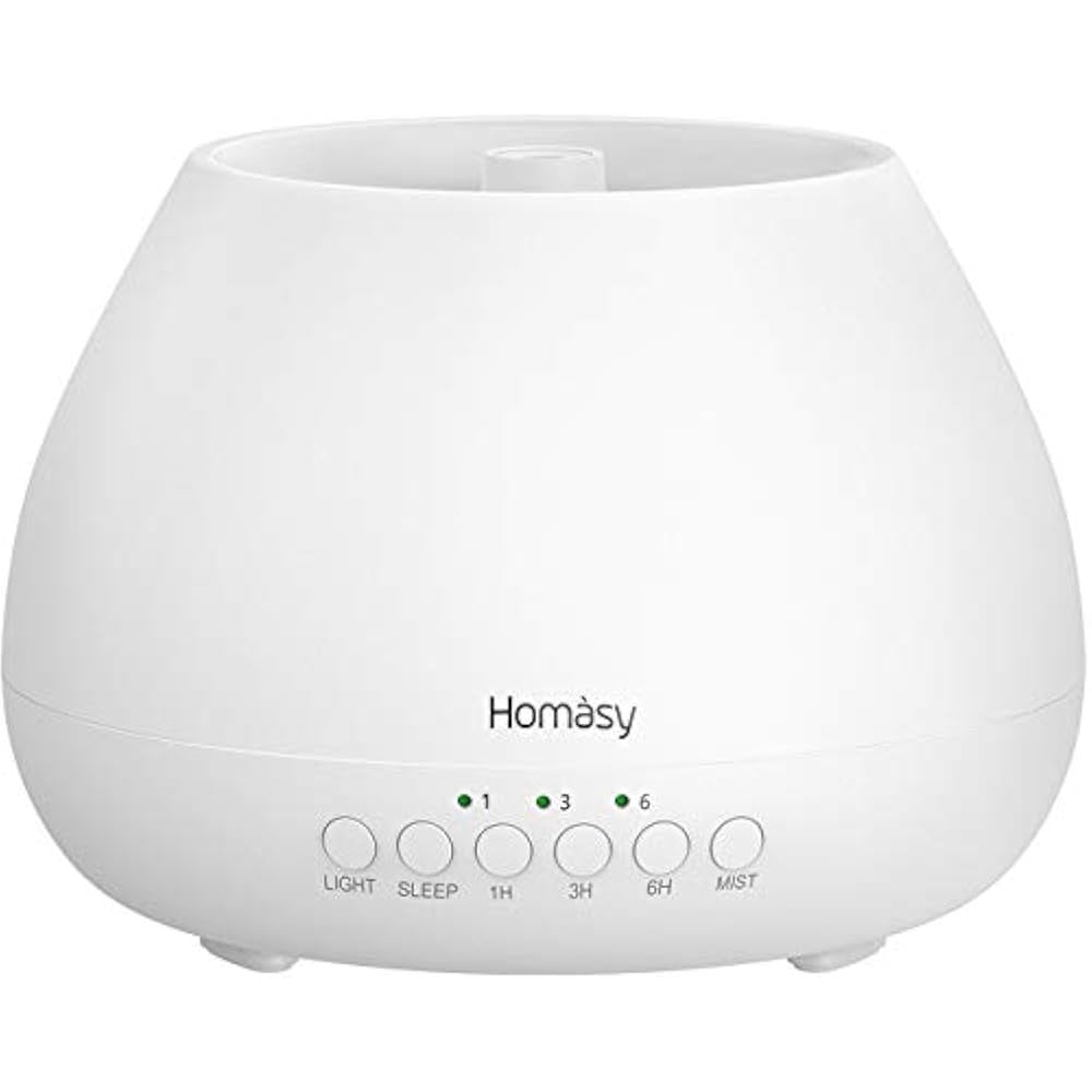 Essential Oil Diffuser, 500ml Aroma Humidifier For Large Room With Timer, 8 LED eBay