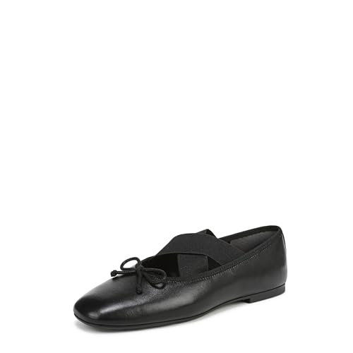 Sam Edelman Women's Arya Ballet Flat, Black Leather, 6.5