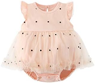 Amazon Dwsioow ベビー服 女の子 ロンパース ワンピース風ロンパース カバーオール チュール半袖カバーオール チュールスカート お出かけ お姫様 赤ちゃん オシャレ 出産お祝い プレゼント ピンク 66cm ロンパース カバーオール ベビー マタニティ 通販