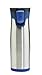 Contigo AUTOSEAL Aria Vacuum Insulated Stainless Steel Travel Mug, 16oz, Stainless Steel with Blue