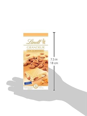 Lindt grandeur 32% almonds White chocolate (037466044804)