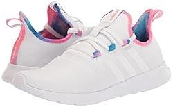 adidas Women's Casual Running Shoe, White/Acid