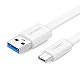 UGREEN USB C Cable USB 3.0 Type C Charging Cord for Samsung Galaxy Note 8 S8 Plus, LG V30 V20 G5 G6, Google Pixel 2, Nexus 6P 5X, Nintendo Switch, GoPro Hero 6, Lumia 950 White (1.5FT)