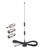 Bingfu FM Antenna Magnetic Base FM Radio Antenna for Denon Pioneer Onkyo Yamaha Marantz Sherwood Indoor Digital HD Radio FM Radio Bluetooth Stereo Receiver AV Audio Vedio Home Theater Receiver Tuner