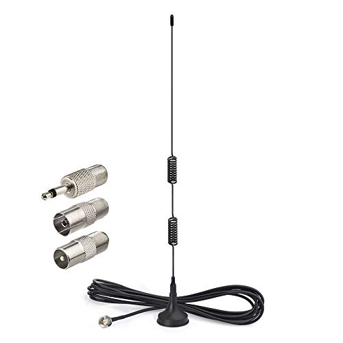Bingfu FM Antenna Magnetic Base FM Radio Antenna for Denon Pioneer Onkyo Yamaha Marantz Sherwood Indoor Digital HD Radio FM Radio Bluetooth Stereo Receiver AV Audio Vedio Home Theater Receiver Tuner