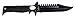 Bubba 7 Inch Penetrator Full Tang Knife with Non-Slip Grip Handle, Full Tang Serrated Saw Back Razor Sharp Zombie Blade, Lanyard Hole and Synthetic Sheath for Tactical and Survival