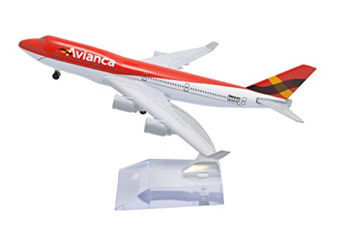 TANG DYNASTY(TM) 1:400 16cm Boeing B747-400 Avianca Airline Metal Airplane Model Plane Toy Plane Model