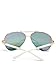 Faux-Leather Aviator Sunglasses