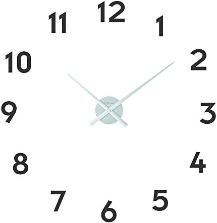 Unek Goods NeXtime Hands Wall Clock, Battery Operated, Small, Silver