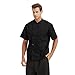 TopTie Unisex Short Sleeve Chef Coat Jacket, Black