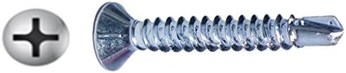 (8000) #6 X 1-1/4" Phillips Bugle Head Self-Drill Screw Zinc Plated DP 2 Bulk Box