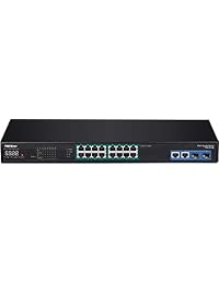 Trendnet 18-port Grabadora de vídeo de red Gigabit PoE + Switch PoE con, visualización LED, 36 Gbps Capacidad de conmutación, 220 W, 1U Rack Mount hardware incluido, tpe-3018l