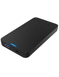 Sabrent disco duro externo 2.5 pulgadas SATA, conexión a USB 3.0, se instala sin herramientas [Optimizado para SSD, admite UASP, SATA III] negro (EC-UASP)