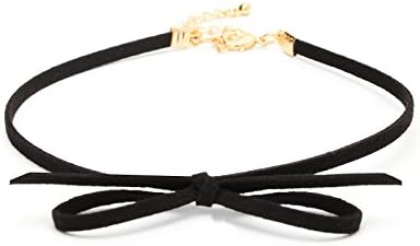 Suede Bow Velvet Choker Necklace Punk Gothic Retro Chain CK6