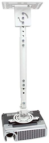 Atdec TH-WH-PJ-cm Height Adjustable Ceiling Projector Mount for Displays up to 33-Pound, White