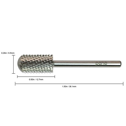 Pana Brand Professional SILVER C (COARSE)Smooth Round Top Large Dome Top Barrel Carbide Bit 3/32" Shank Size