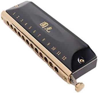 KEHUITONG Chromatic harmonica 12 holes 16 holes 64 sound C tone beginner adult professional playing level harmonica High quality, best gift (Design : 12 holes 48 tones)