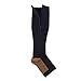 Moja Sports (ZipCu/Black, XXL, 1Pr) Compression Zipper Copper Socks BEST Graduated Athletic & Medical Use for Men & Women for Running, Flight, Travel, Nurses - Boost Performance, Blood Circulation