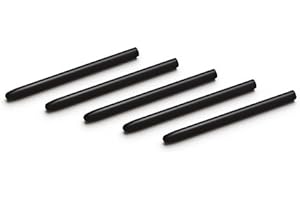 5 Pack Replacement Pen Nibs In Black For Wacom Bamboo Intuos