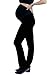 Mumberry Maternity Activewear Ease Yoga Pants with Belly Band Support (X-Large, Black)