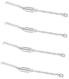 SPARIK ENJOY (TM 4pcs Stainless Steel Necklace Extenders 4