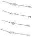 SPARIK ENJOY (TM) 4pcs Stainless steel Necklace Extenders 4